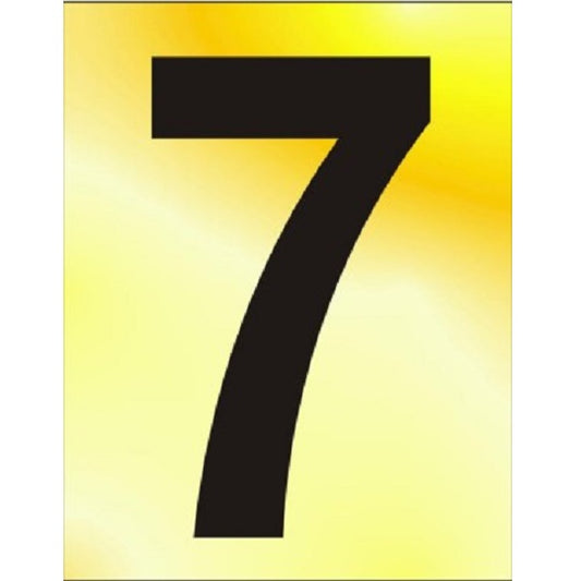 Self Adhesive Numeral (7) 75mm PB