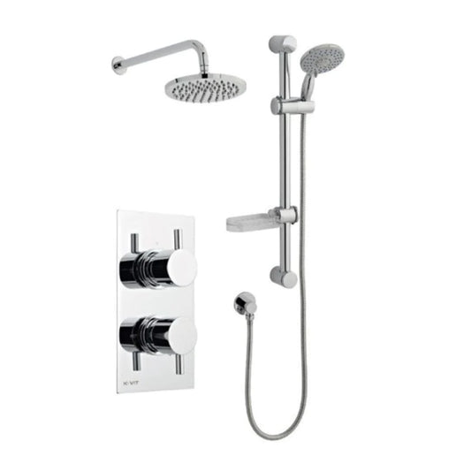 Plan, concealed thermostatic shower valve+diverter