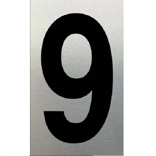 Self Adhesive Numeral (9) 75mm SA