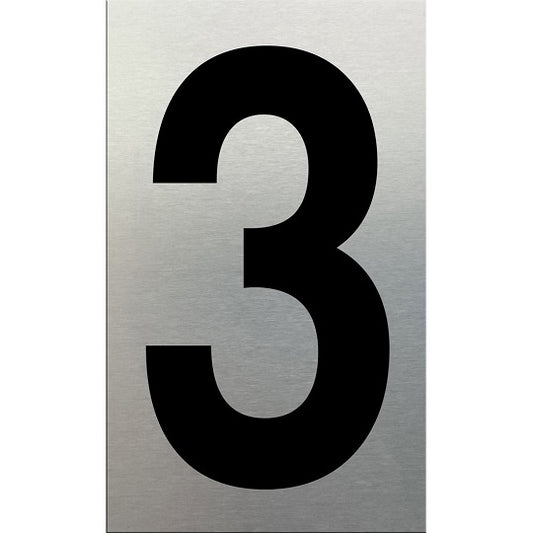 Self Adhesive Numeral (3) 75mm SA
