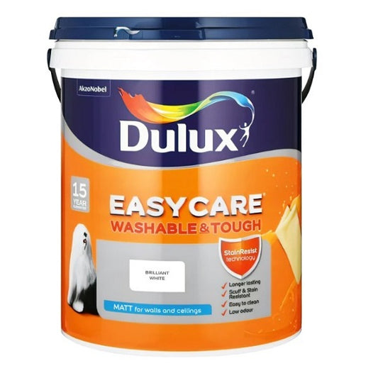 Dulux Trade Easycare Washable & Tough Matt Brilliant White 10L