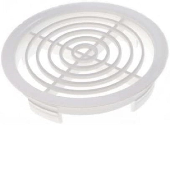 Soffit Vents - Round Plastic 70mm White (1pce)