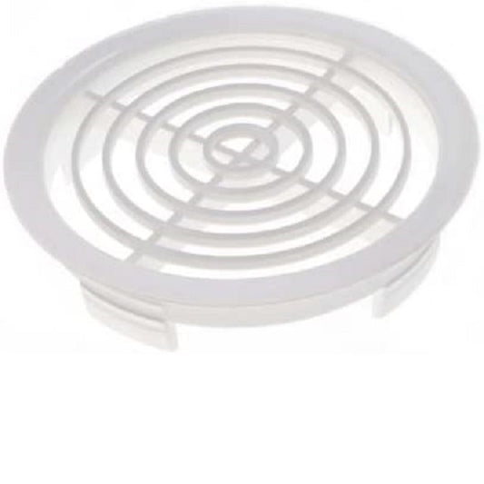 Soffit Vents - Round Plastic 70mm White (1pce)