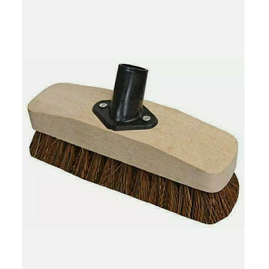 Stiff Deck Broom Brown 9""