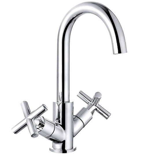 TK017 Prose Cross Handle Kitchen Sink Mixer Chrome