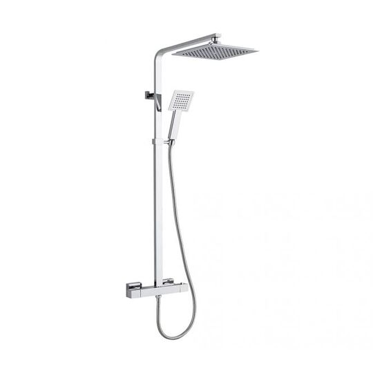 TSS100 Zacha Square Thermostatic Shower Chrome