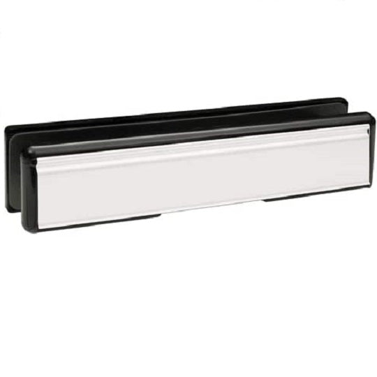 Telescopic Letterplate for UPVC Doors - 10" Silver