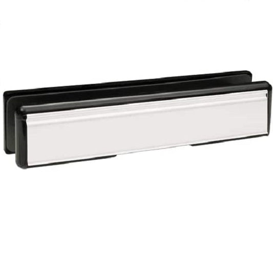 Telescopic Letterplate for UPVC Doors - 10" Silver