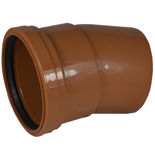 Underground 110mm Single Socket 45° Brown