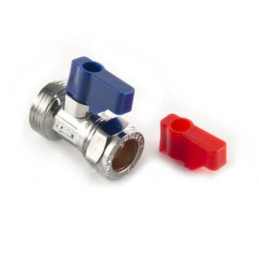 Washing Mach Valve Str 15mm 3/4"