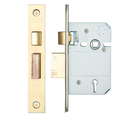B/S 5 lever sashlock 76mm PVD