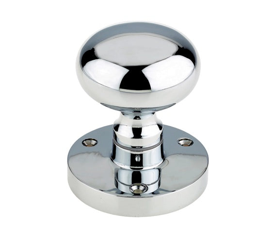 Mushroom mortice knob 60mm CP