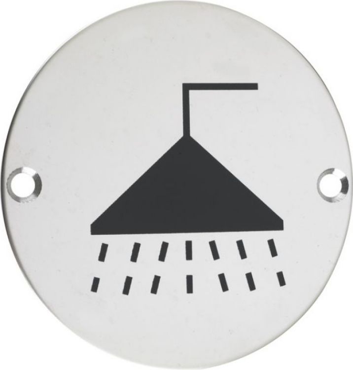 Shower sign 76mm