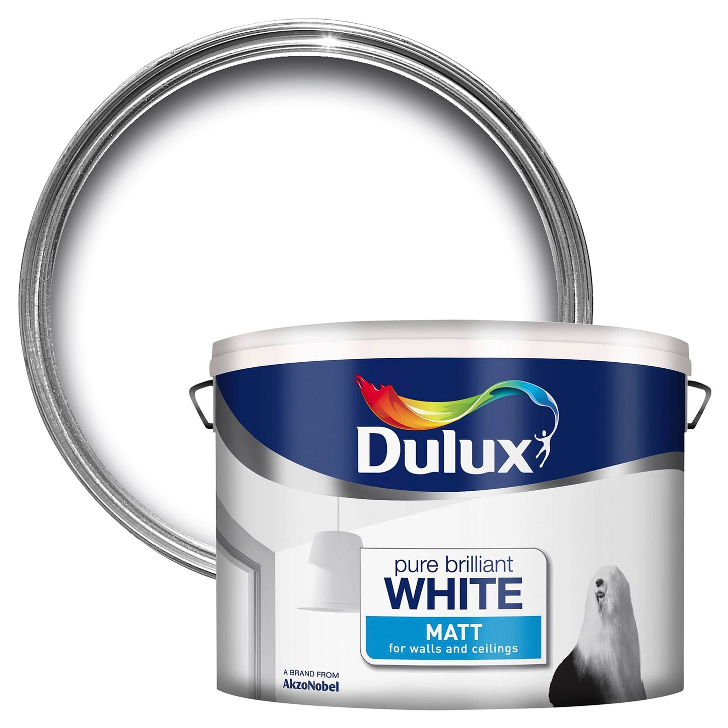 Dulux Pure White Matt Emulsion Brilliant White 10L - 226704