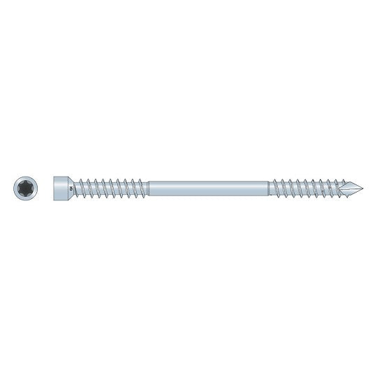 SWD DUB.THREAD SCREW 8.0X300 PROTEC 50PC