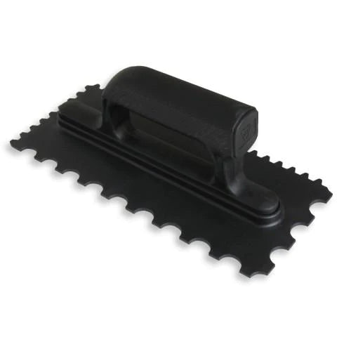 DUAL NOTCH PLASTIC TROWEL 20MMX6MM SQ