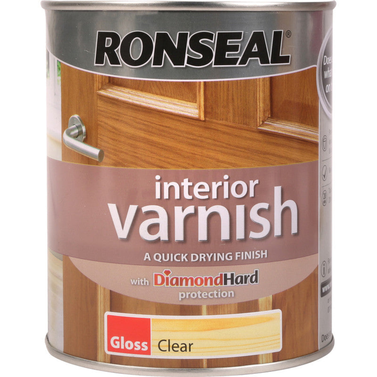 Ronseal Interior Varnish Gloss Clear 750Ml