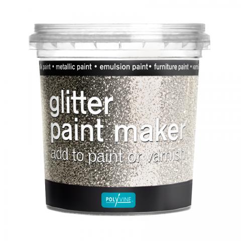 Polyvine Silver Glitter Paint Maker 75g