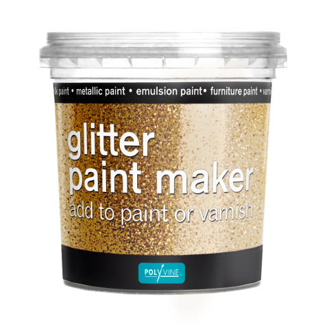 Polyvine Gold Glitter Paint Maker 75g