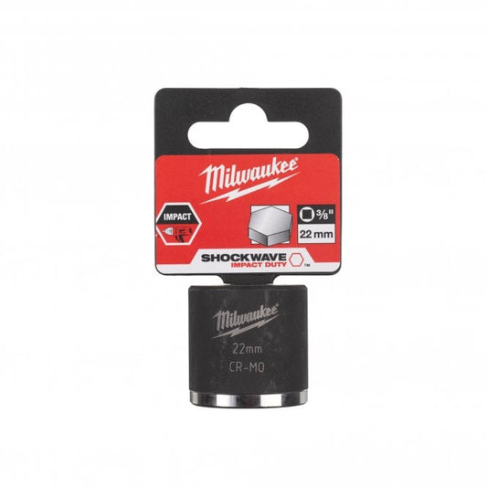 Milwaukee Hexagon Socket ShW 3/8 SKT short 22mm