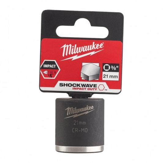 Milwaukee Hexagon Socket ShW 3/8 SKT short 21mm