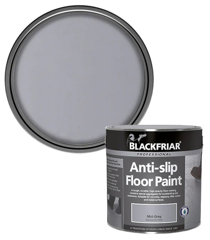 Blackfriar Anti-Slip Safety Floor Paint - Mid-Grey 2.5lt