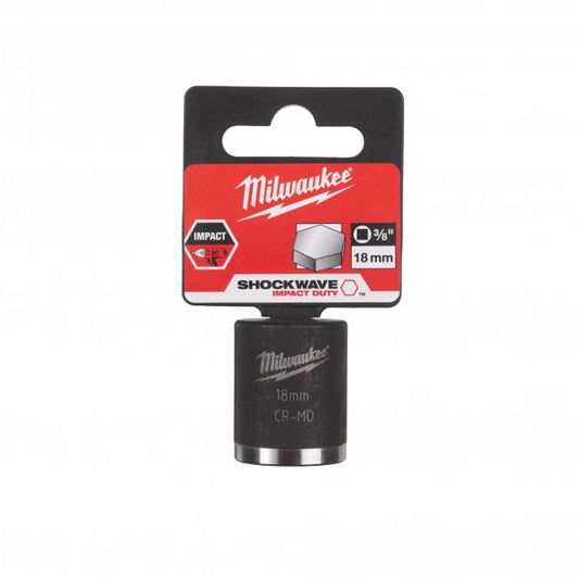 Milwaukee Hexagon Socket ShW 3/8 SKT short 18mm