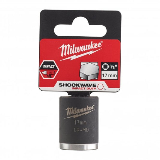 Milwaukee Hexagon Socket ShW 3/8 SKT short 17mm