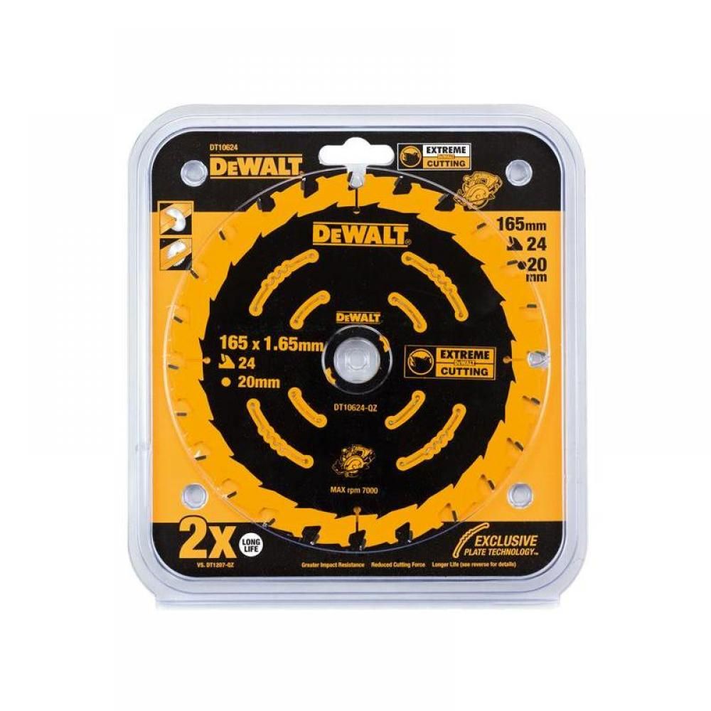 DeWalt Extreme Circular Saw Blade 165 x 20mm x 24T