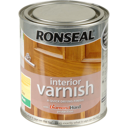 Ronseal Interior Varnish Matt Clear 750Ml