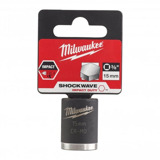 Milwaukee Hexagon Socket ShW 3/8 SKT short 15mm