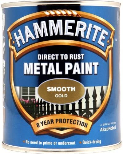 Hammerite Metal Paint Smooth Gold 750ml