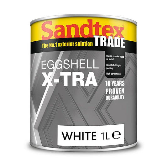 Sandtex Trade Eggshell X-tra White 1L