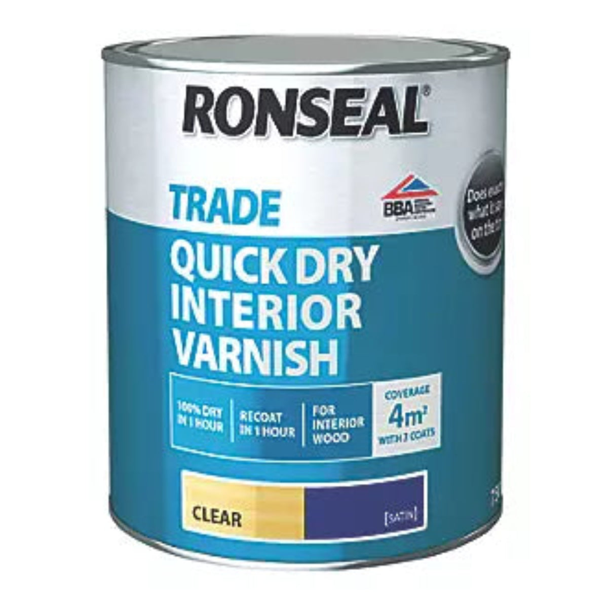 Ronseal Interior Varnish Satin Clear 750Ml