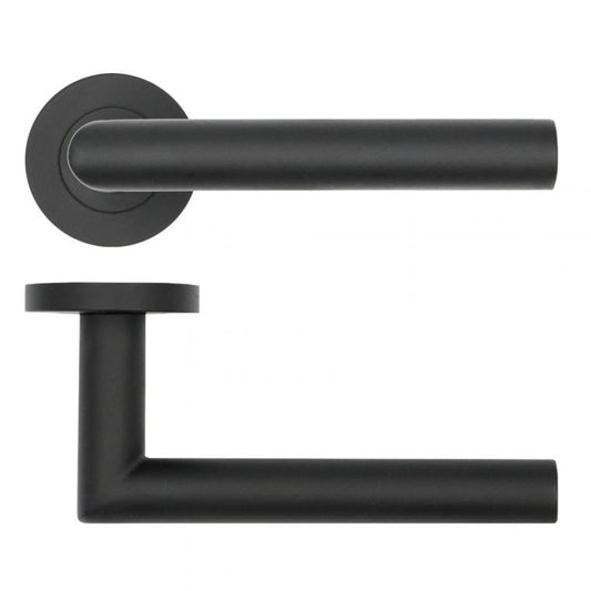 Lugano Lever on Rose BLACK