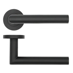 Lugano Lever on Rose BLACK