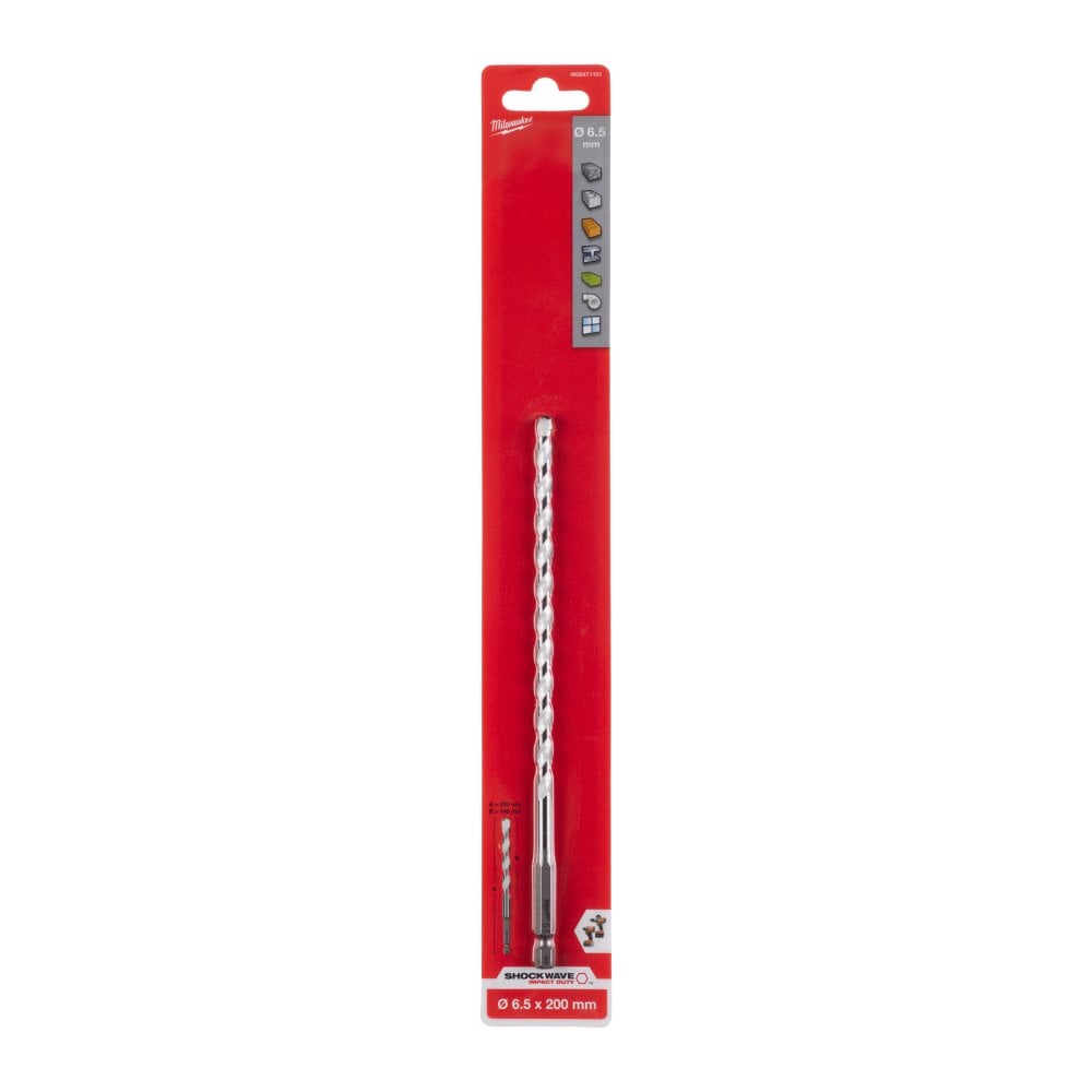 Milwaukee Multi Mat.Drill 6.5x200 - 1pc