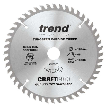 CRAFT SAW BLADE 160MM X 48TX20mm