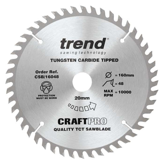 CRAFT SAW BLADE 160MM X 48TX20mm