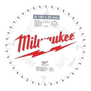 Milwaukee Circ.Saw B. MS W 190X30X2.4X40ATBN-1pc