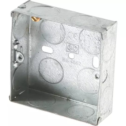 Back Box Single Galv 35mm