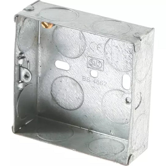 Back Box Single Galv 35mm
