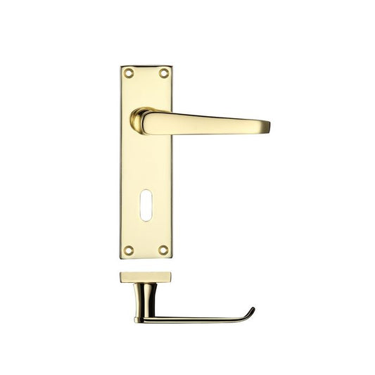 Flat Lever on Lock Backplate PB