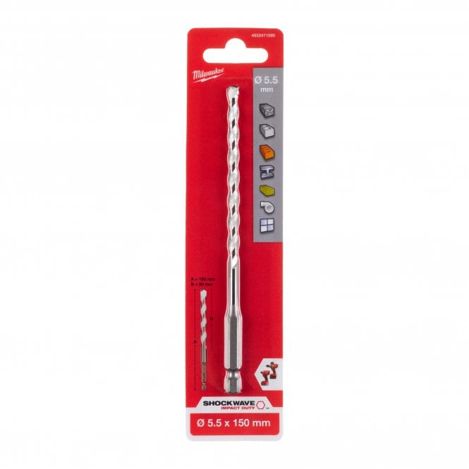 Milwaukee Multi Mat.Drill 5.5x150 - 1pc