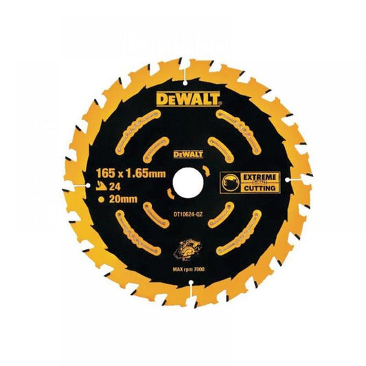 DeWalt Extreme Circular Saw Blade 165 x 20mm x 24T