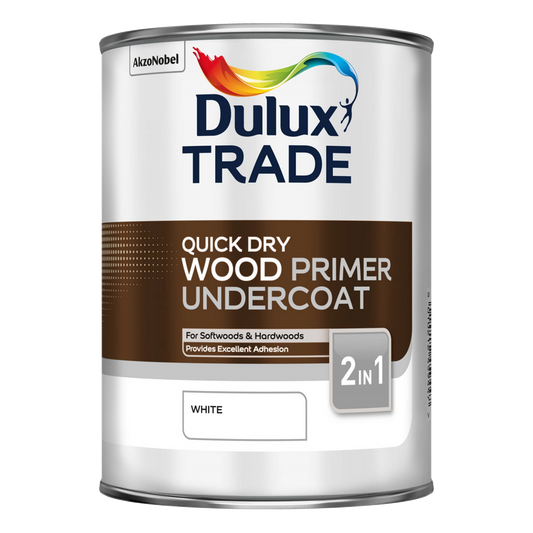 Dulux Trade Quick Dry Wood Primer Undercoat 1L