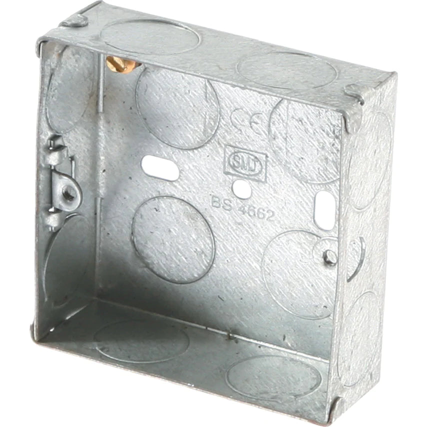 Back Box Single Galv 35mm