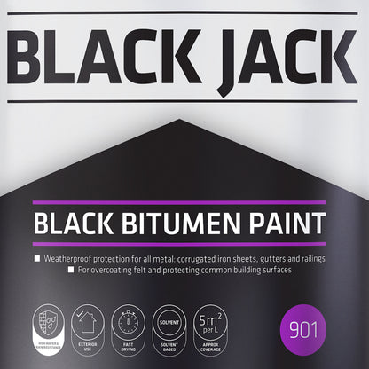 Everbuild 25L Black Bitumen Paint