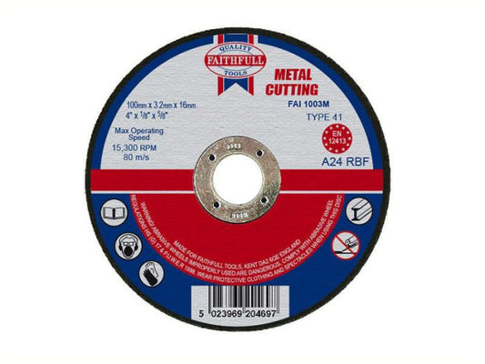 Metal Cut Disc 100x3.2x16mm