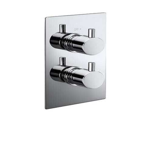 Pure, concealed thermostatic shower valve+diverter